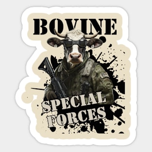 Bovine Special Forces Sticker